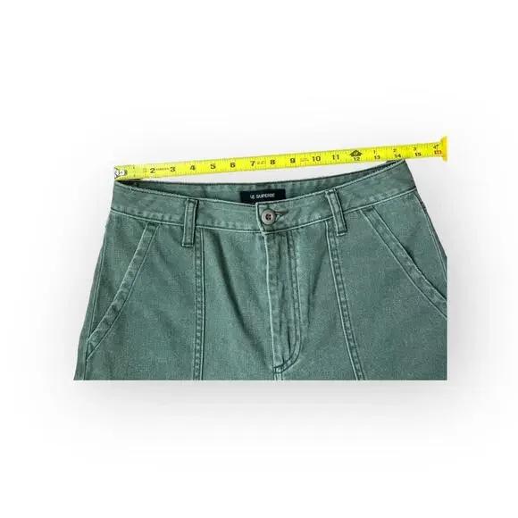 Le Superbe Rhode Wide Leg Cropped Pants in Olive Kush 2 - Picture 10 of 10